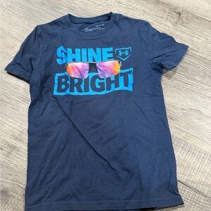 Under Armour Kids Dark Blue Shine Bright Tee
